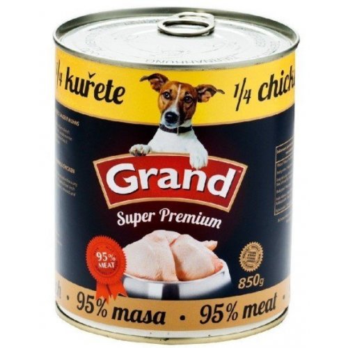 GRAND konzerva Superpremium pes drůbeží 850g