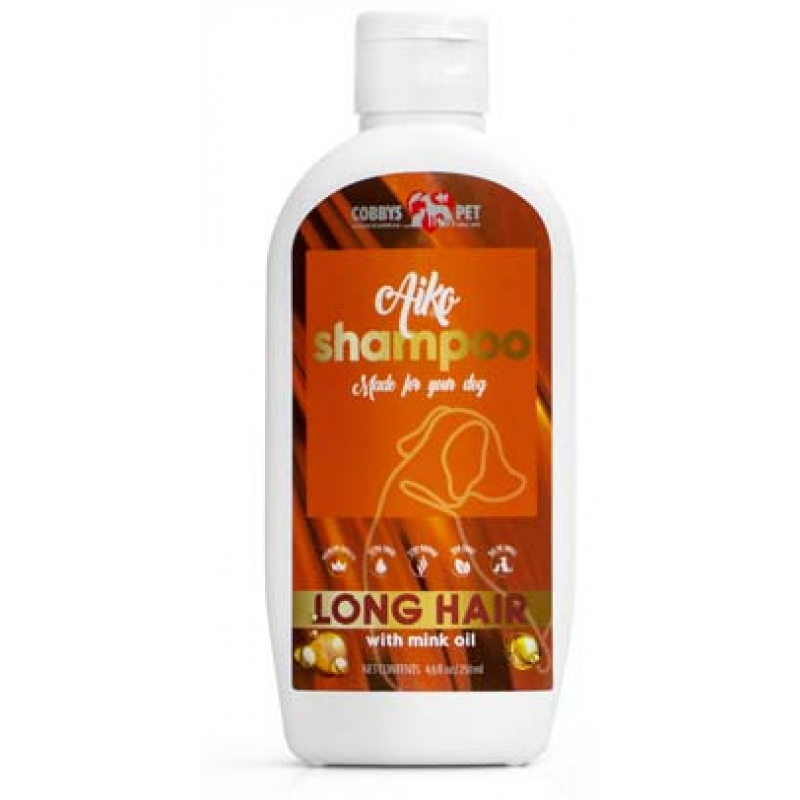 Šampon Aiko pro dlouhosrsté psy s norkovým olejem 250ml