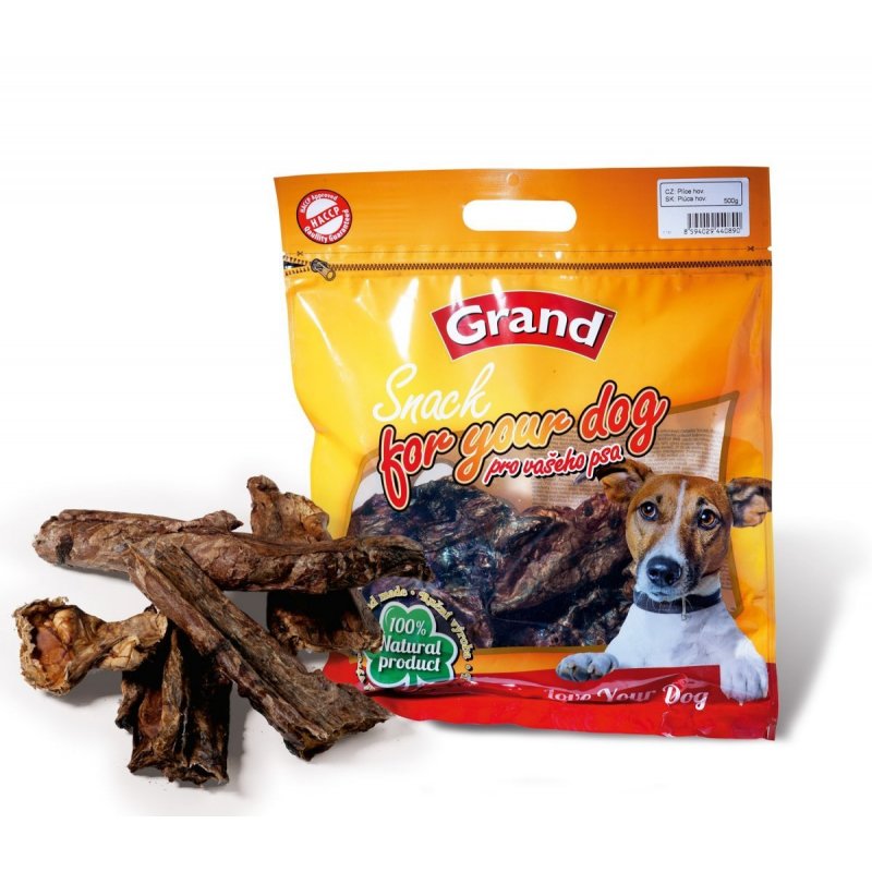GRAND sušení plíce hovězí 500g ZIP