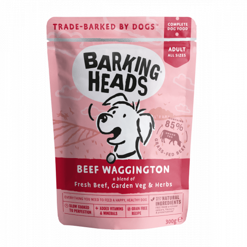 BARKING HEADS Beef Waggington kapsička 300g (min. odběr 10 ks)