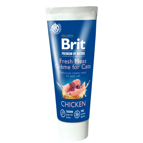 Brit Premium By Nature Chicken with Liver - Fresh Meat Crème Cat 75g