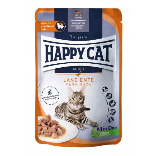 Happy Cat  Meat in Sauce - Culinary Land-Ente 85 g