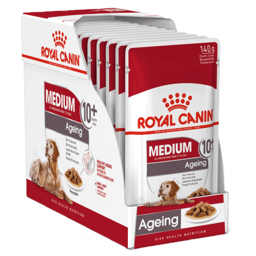 Royal Canin SHN MEDIUM AGEING GRAVY kapsičky 10 x 140 g