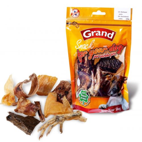 GRAND přírodní sušená dárková směs pro psy 100g