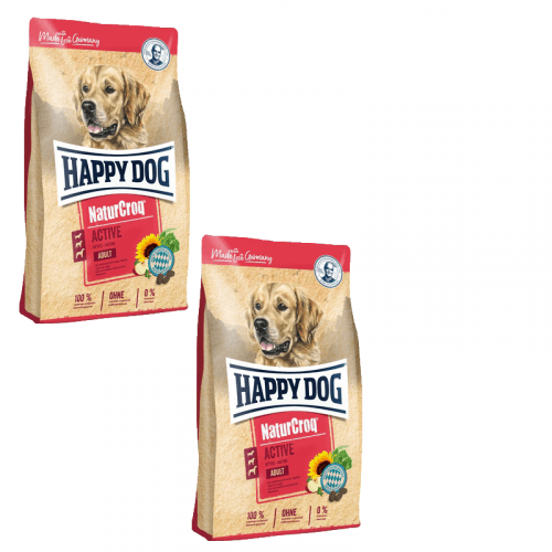 2x Happy Dog NaturCroq Active 15kg