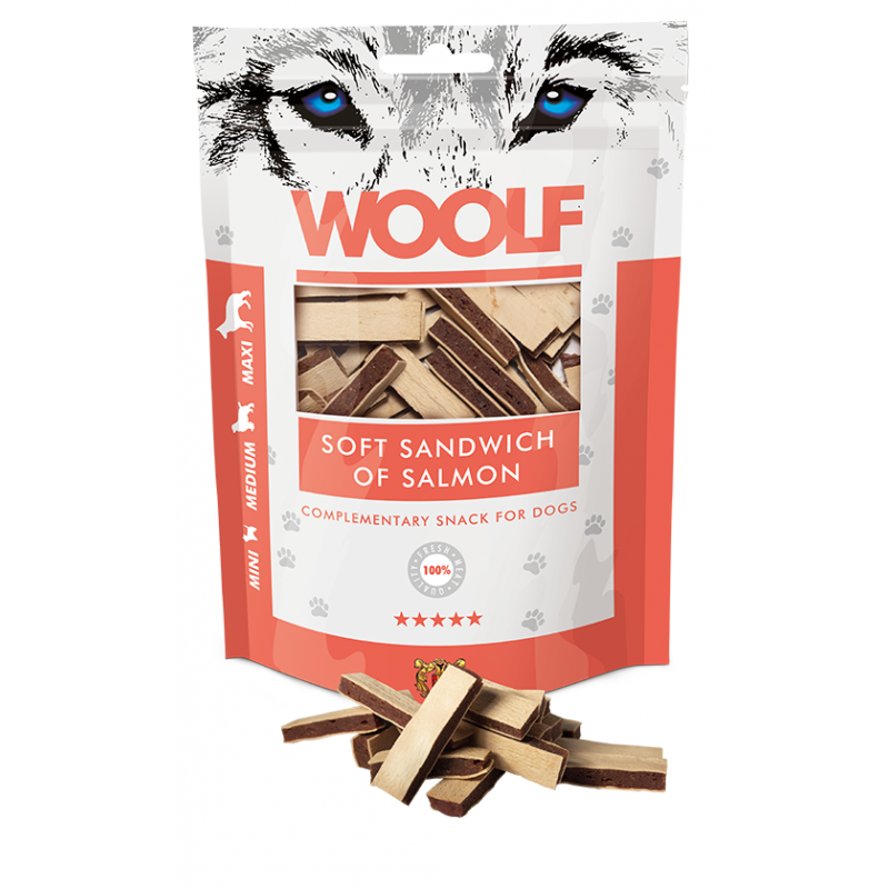 WOOLF pochoutka soft sandwich of salmon 100g