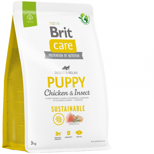Brit Care Dog Sustainable Puppy 3 kg NEW
