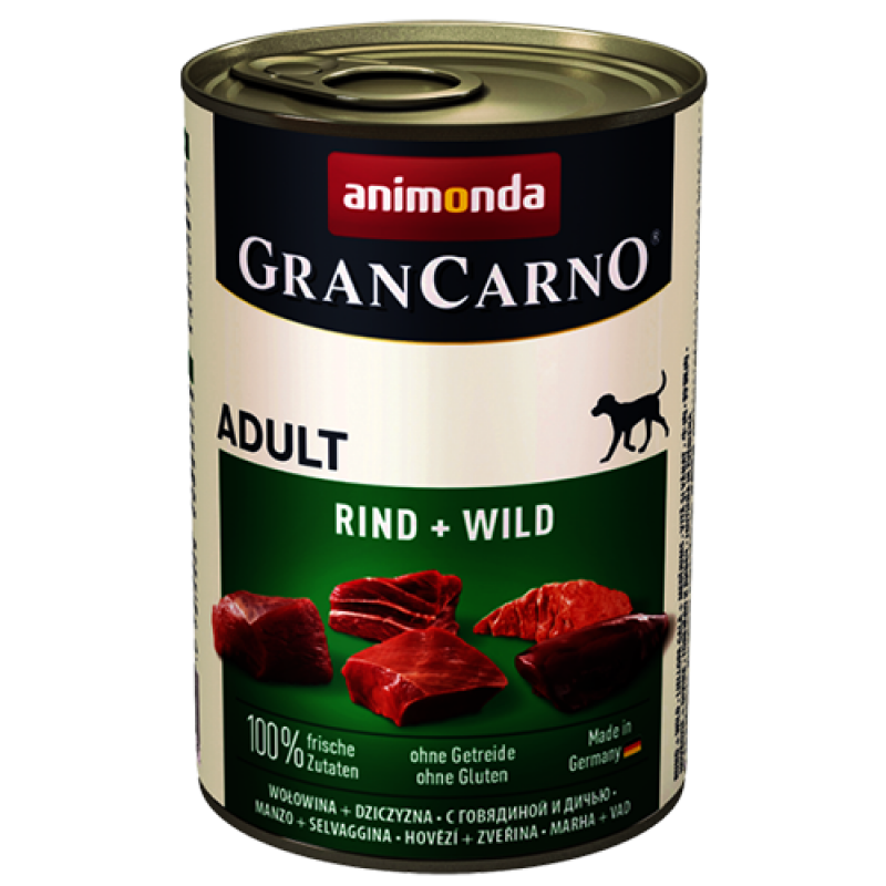 Animonda GRANCARNO konzerva ADULT hovězí/zvěřina 400g