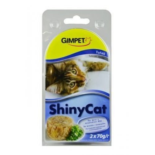Gimpet kočka konzerva ShinyCat tuňak 2x70g