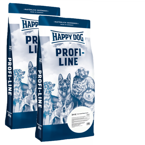 2x Happy Dog Profi-Line - Profi Gold 23/10 Relax 20 kg