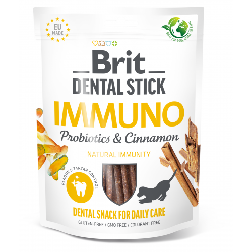 Brit Dental Stick Immuno with Probiotics & Cinnamon 251 g