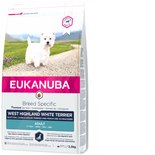 Eukanuba Dog Breed N. West High White Terrier 2,5kg