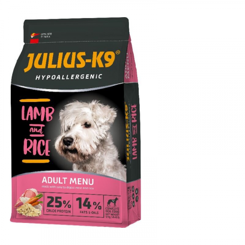 JULIUS K-9 HighPremium 12+2kg ADULT Hypoallergenic LAMB&Rice