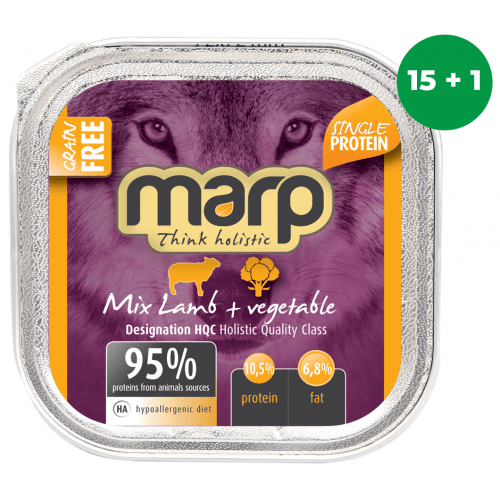 Marp Mix vanička pro psy jehně+zelenina 16x100g