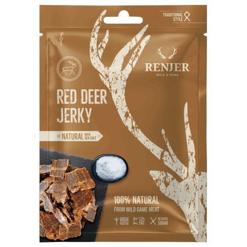 RENJER Modern Nordic Red Deer (Jelení) Jerky Sea Salt 25g