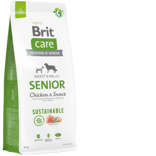 Brit Care Dog Sustainable Senior 12 kg NEW VÝPRODEJ