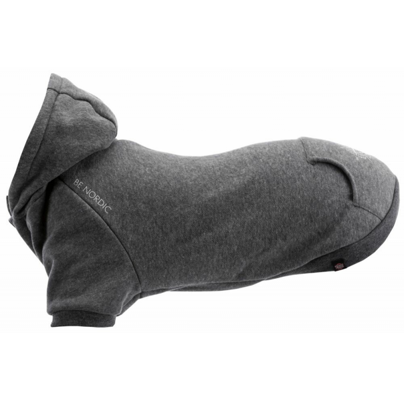 BE NORDIC Hoodie, mikina s kapucí, S: krk 36 cm, hruď 48 cm, záda 36 cm, šedá