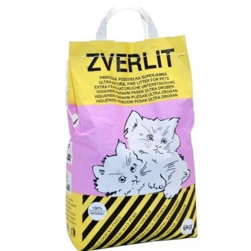 ZVERLIT růžový super jemná Podestýlka kočka 6kg