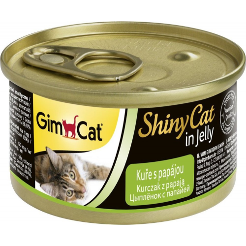 Gimpet kočka konz. Shiny Cat kuře+papája 2x70g