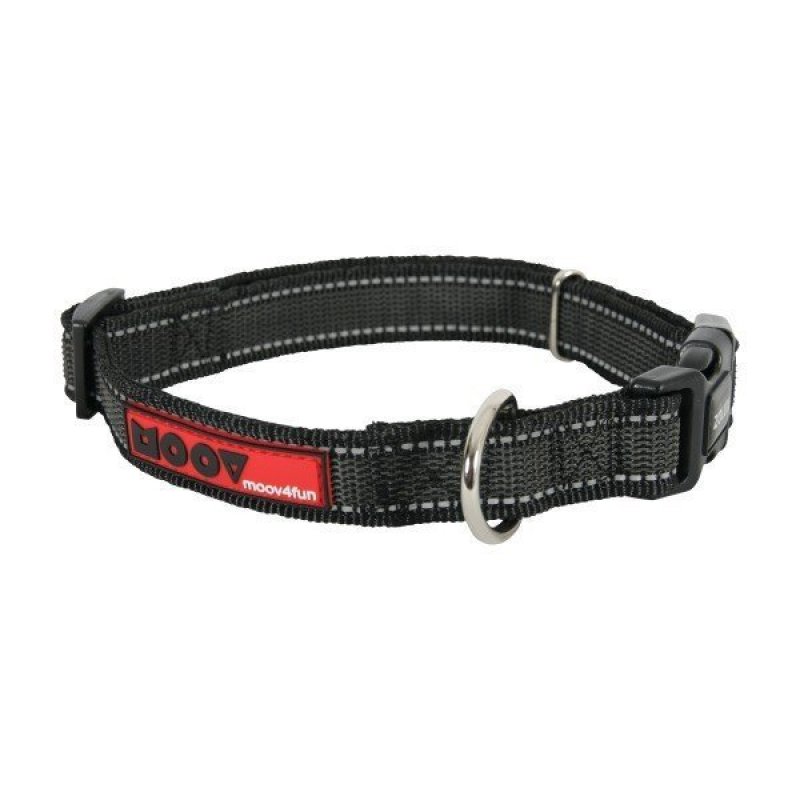 Psí obojek reflexní MOOV Zolux černý 20mm/36-47cm Zolux