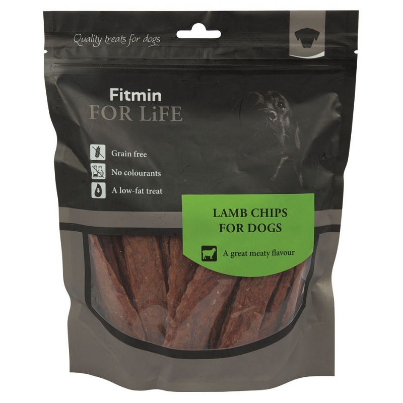 Pochoutka FITMIN FOR LIFE dog treat lamb chips 400g