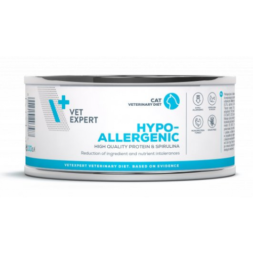 VetExpert VD 4T Hypoallergenic Cat konzerva 100g