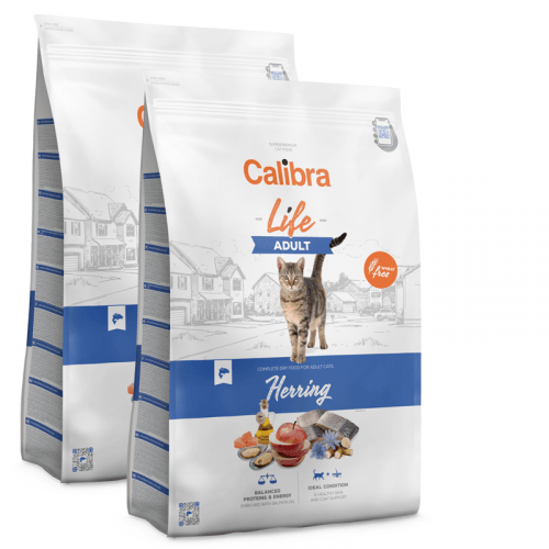 2x Calibra Cat Life Adult Herring 6 kg
