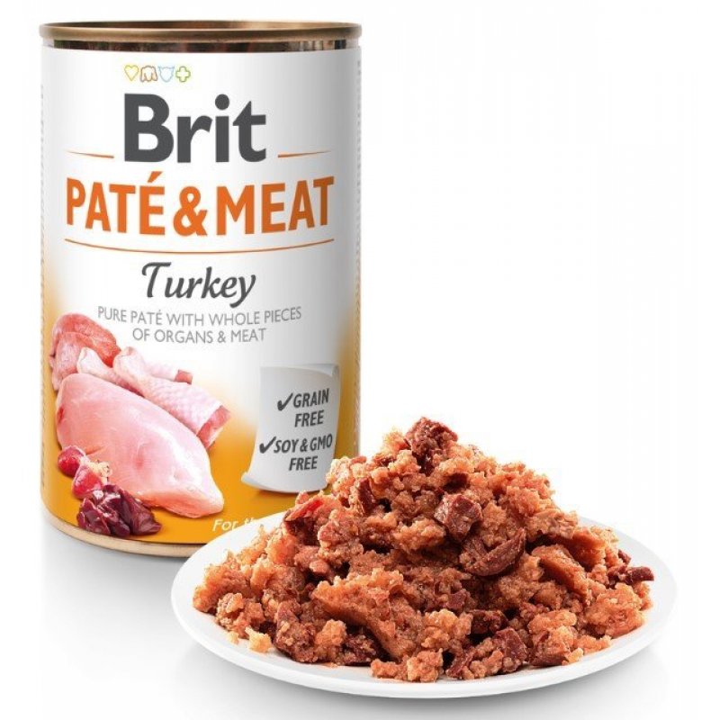 Brit Dog konz Paté & Meat Turkey 400g