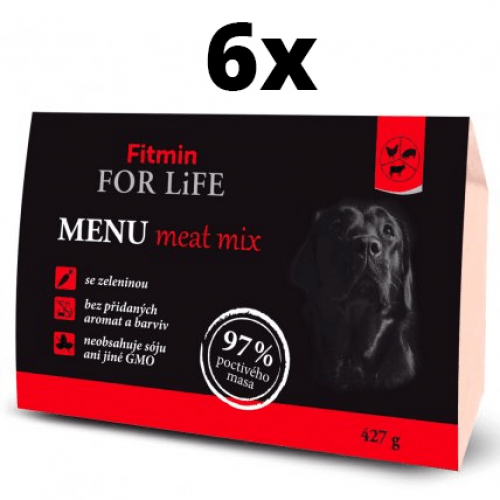 Masová vanička Fitmin Menu Meat Mix 6 x 427g