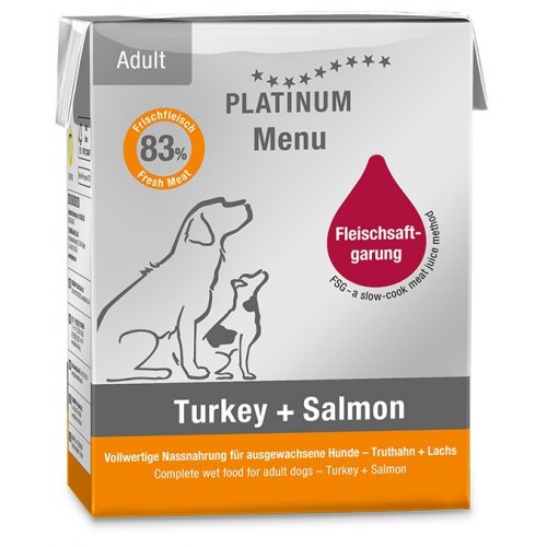 Platinum Menu Turkey + Salmon - Krocan + Losos 185 g