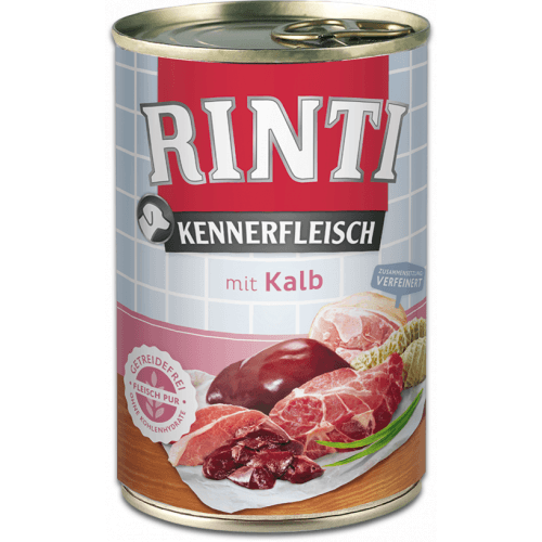 Rinti Dog Kennerfleisch konzerva telecí 400g