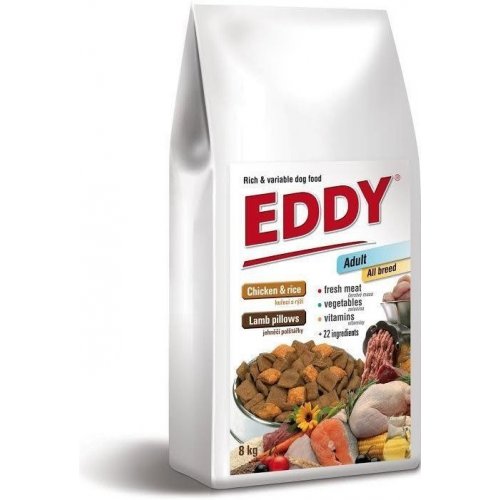 EDDY Adult All Breed kuřecí polštářky s jehněčím 3kg