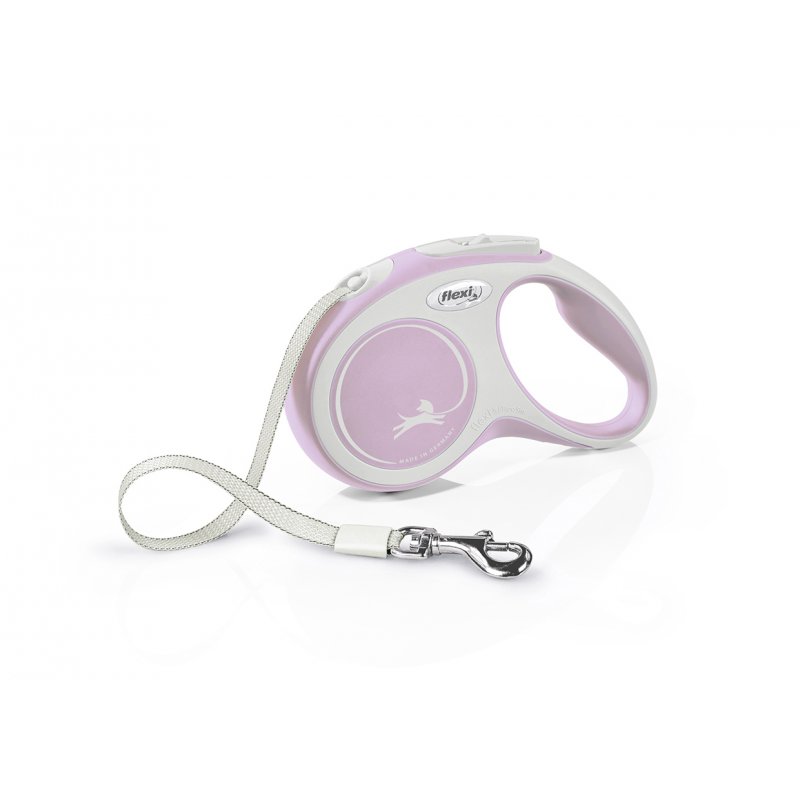 Vodítko FLEXI Comfort S pásek 5m/15kg růžová NEW