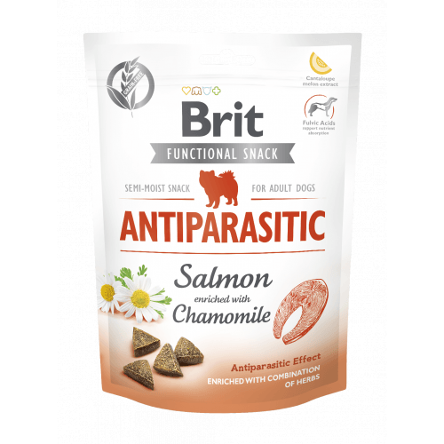 Brit Care Dog Functional Snack Antiparasitic Salmon 150g (min. odběr 10 ks)