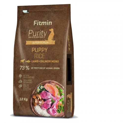 Fitmin Purity Dog Rice Puppy Lamb&Salmon 12kg
