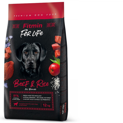 Fitmin For Life DOG Beef & Rice 12 kg