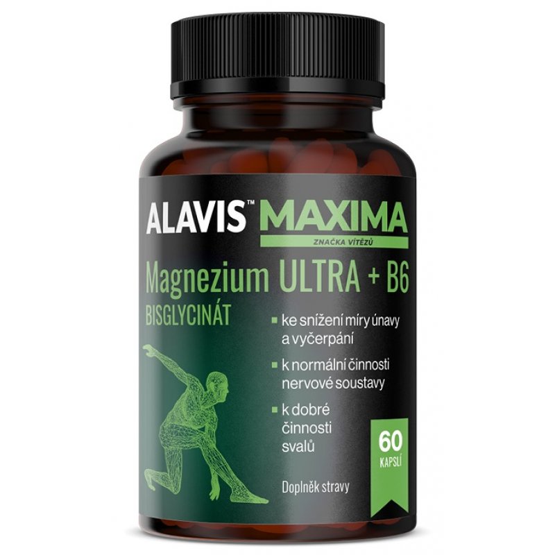 ALAVIS MAXIMA Magnezium ULTRA + B6 60 kapslí