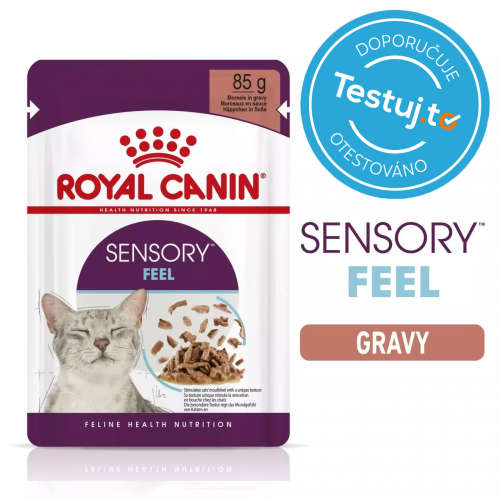 Royal Canin FHN Sensory Feel GRAVY kapsičky 12 x 85 g