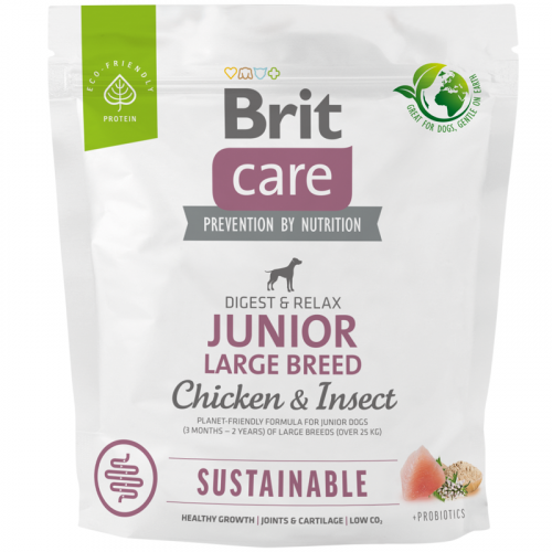 Brit Care Dog Sustainable Junior Large Breed 1 kg NEW
