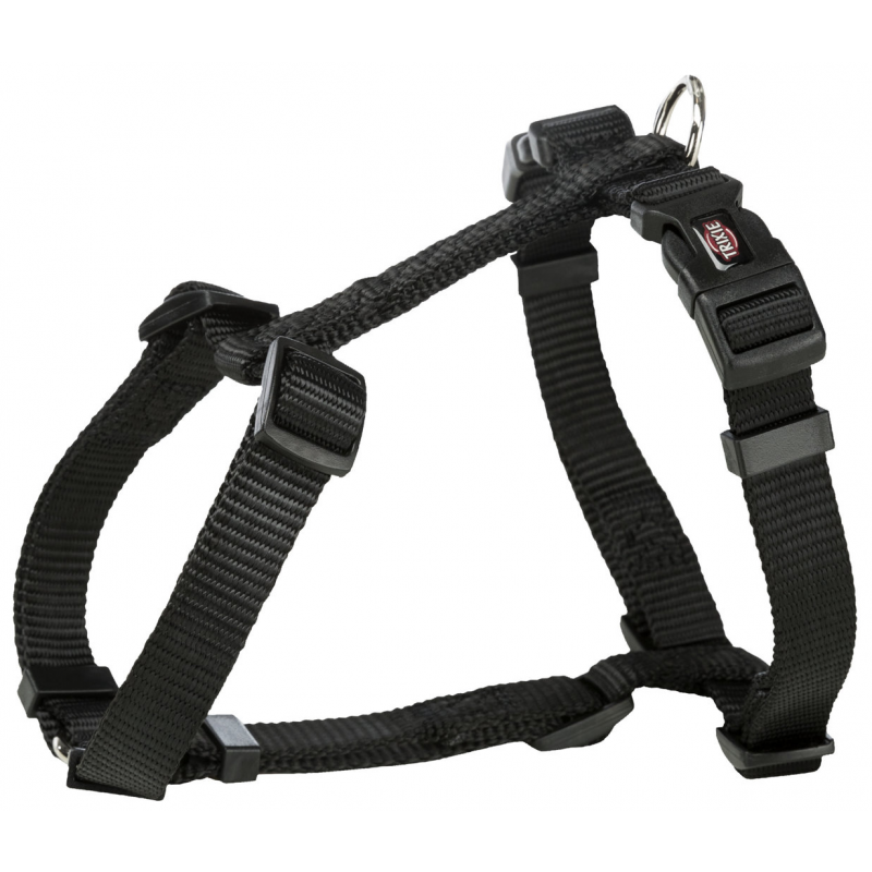 PREMIUM H-postroj L-XL 75-120 cm/25 mm, - černý