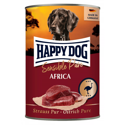 Happy Dog SENSIBLE Pure AFRICA (100% pštros) 400 g