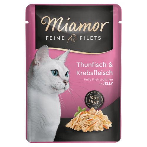 Miamor Cat Filet kapsa tuňák+krab v želé 100g (min. odběr 24 ks)