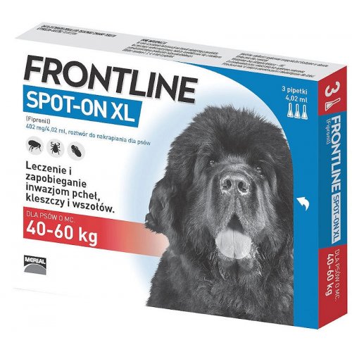 FRONTLINE SPOT ON pro psy XL (40-60kg) - 3x4,02ml
