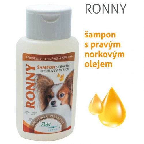 Šampon Bea Natur RONNY norkový pro psy a kočky 220ml
