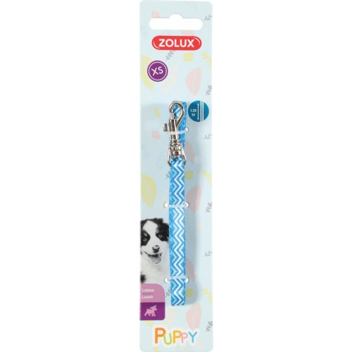Vodítko pes štěně PIXIE modrá 8mm 1,2m Zolux
