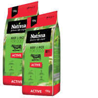 2 x Nativia Dog Active 15kg