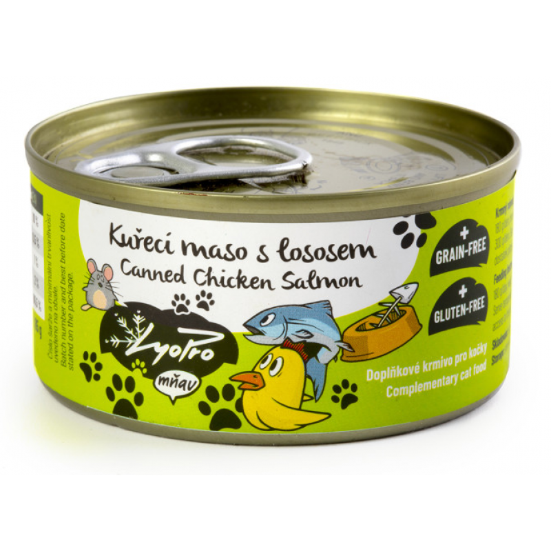 Lyopro mňau konz. Kuřecí maso s lososem 85g