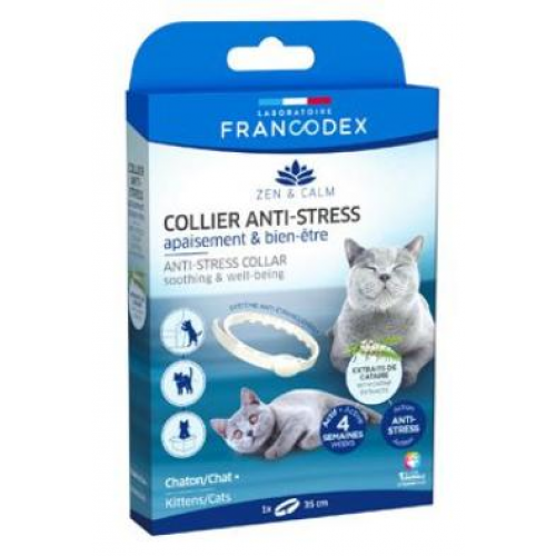 Francodex Obojek Anti-stress kočka, kotě 35cm