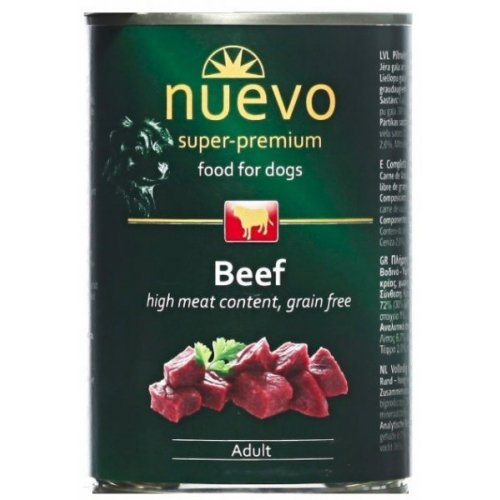 Nuevo pes adult Hovězí konzerva 400g