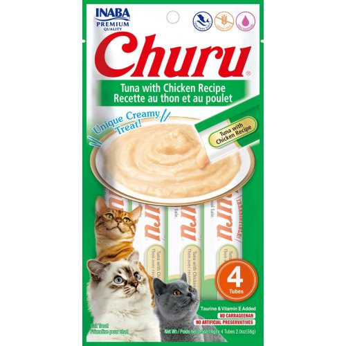 Churu Cat Purée Tuna with Chicken 4x14g